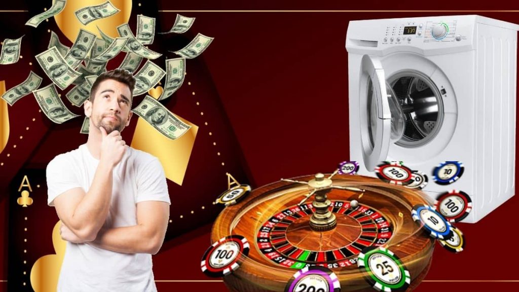 What are the red flag indicators of online poker money laundering?