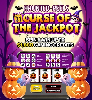 Hunted Reels, Curse of the Jackpot Spin & Win Mini Game