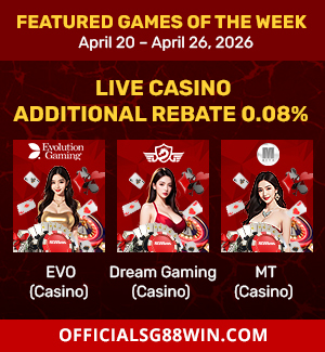 SG88WIN Live Casino Additional Rebates
