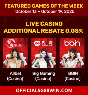 live casino rebate allbet
