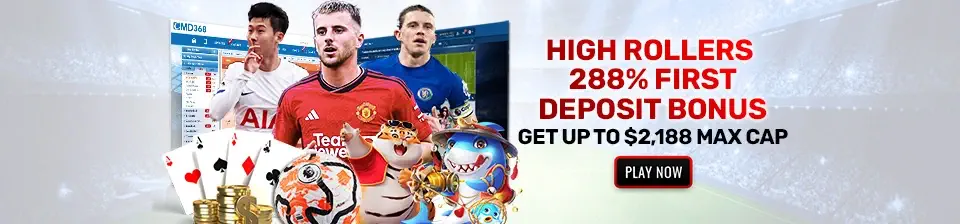 High Rollers, 288% First Deposit Bonus