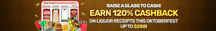 Raise a Glass to Cash! Oktoberfest 120% Cashback Offer!