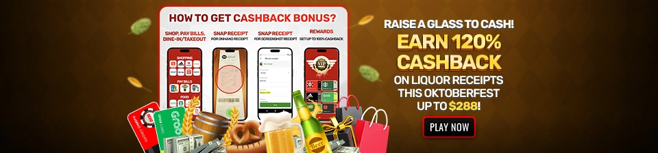 Raise a Glass to Cash! Oktoberfest 120% Cashback Offer!