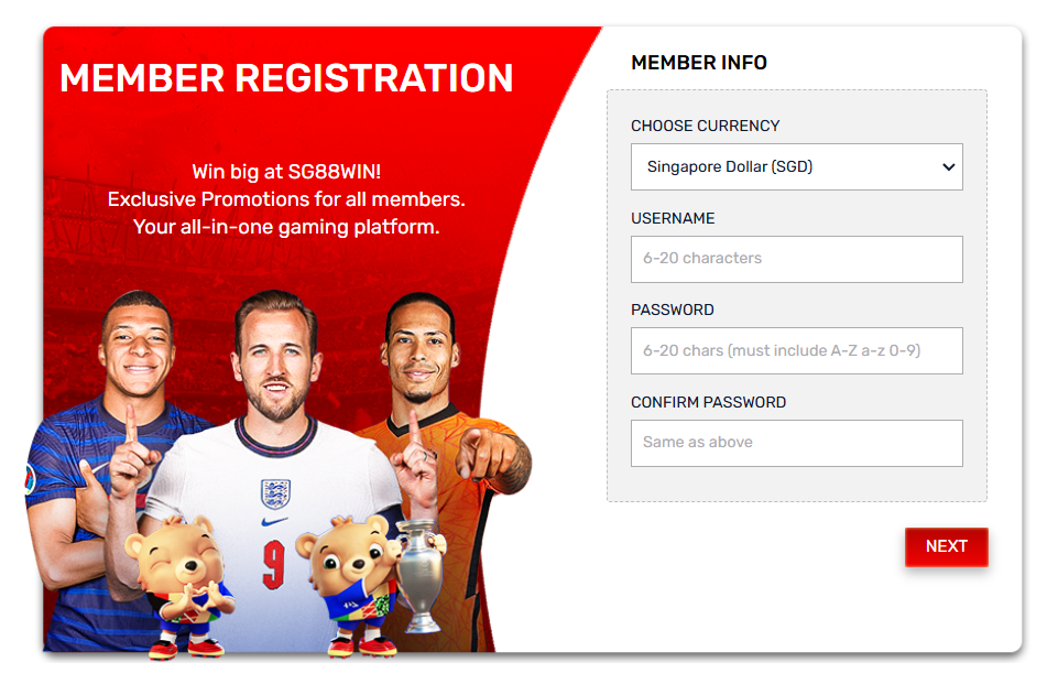 registration - sg88win