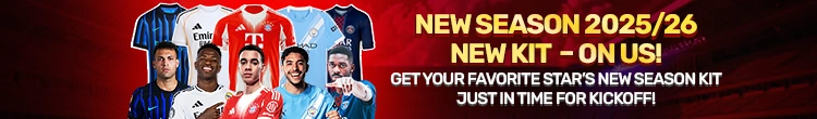 NEW SEASON 2025/26 – NEW KIT ON US!