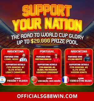 Support Your Nation At SG88WIN!