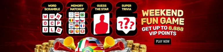 Weekend Fun Games, Unlocked Special VIP Points At SG88WIN!